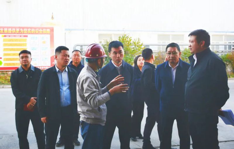 大通縣委副書記、縣長馬明旭一行蒞臨工投公司調(diào)研指導